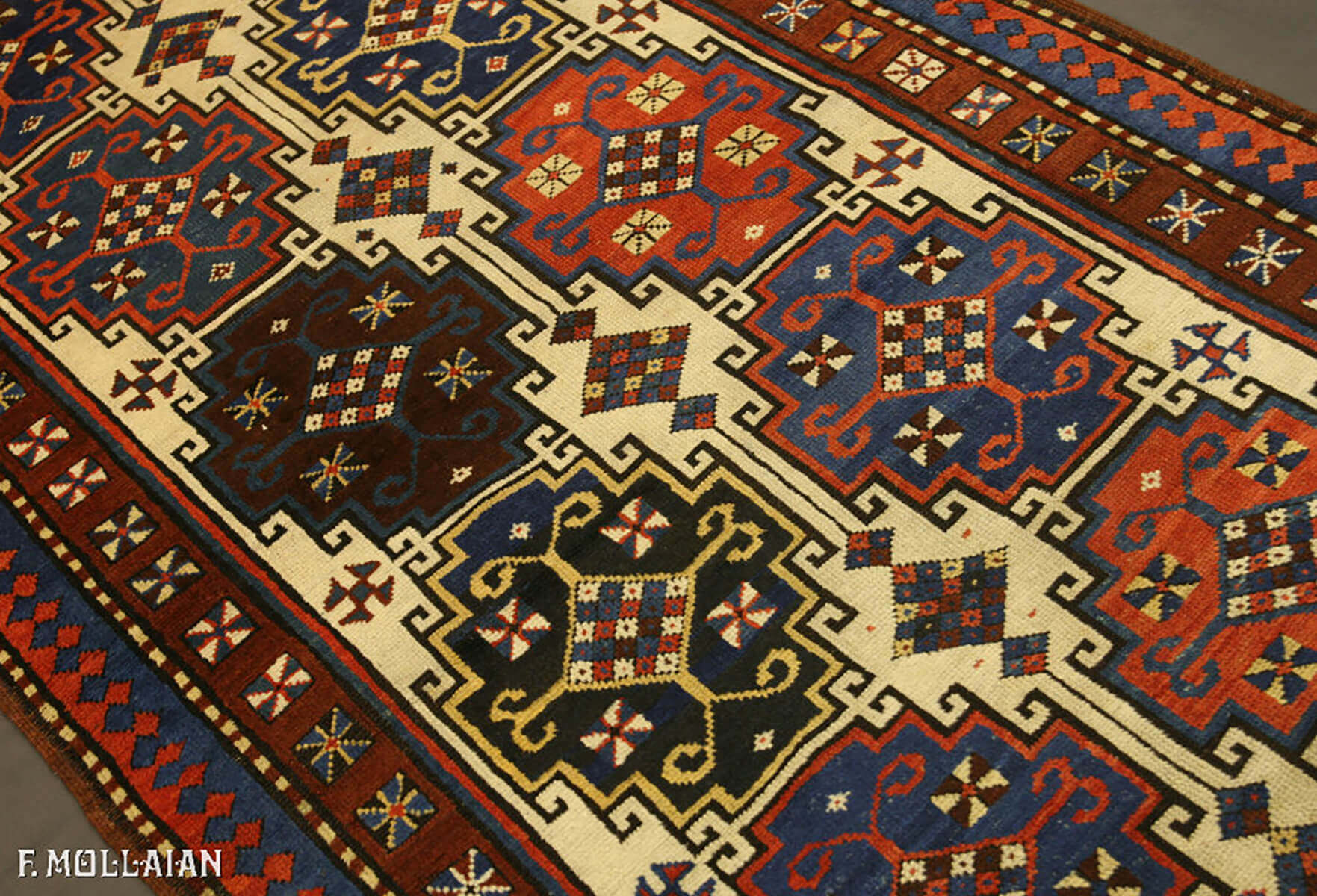 Antique Caucasian Kazak Moghan Rug n°:12247209
